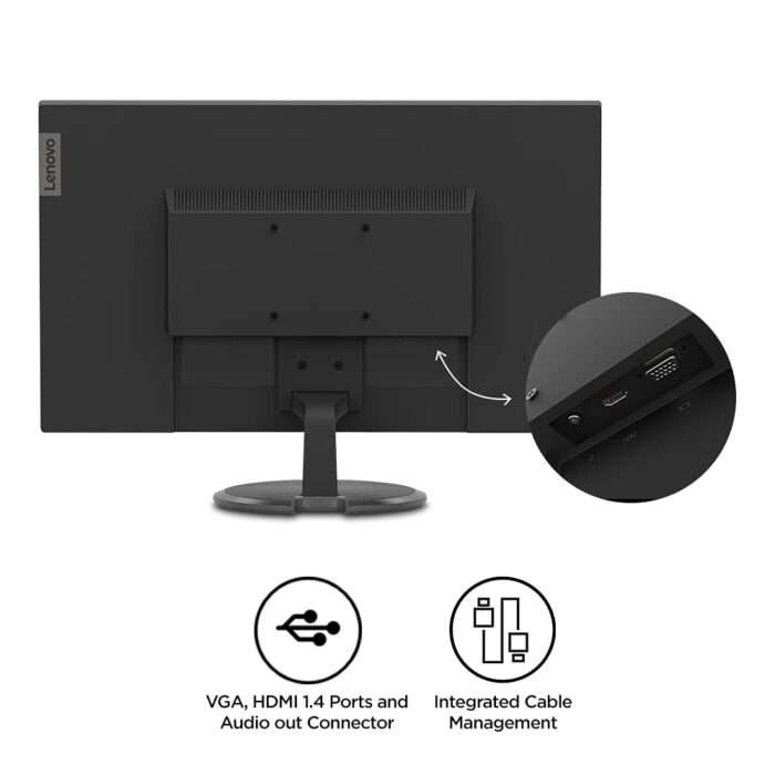 Lenovo D-Series 68.6 cm (27 inch) FHD VA Near-Edgeless Monitor | 16.7 Million Colors, 3000:1 Contrast Ratio, 250 Nits, 75Hz, 4ms, - D27-30 - Image 5