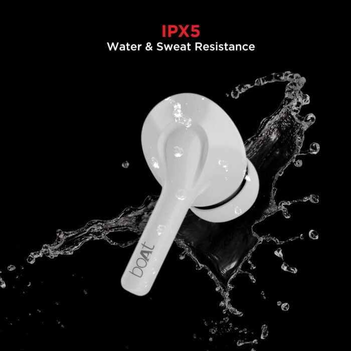 boAt Airdopes 161 TWS Earbuds with ASAP™ Charge, 17H Playtime, IWP™, Immersive Audio, IPX5, Touch Controls (Pearl White) - Image 4