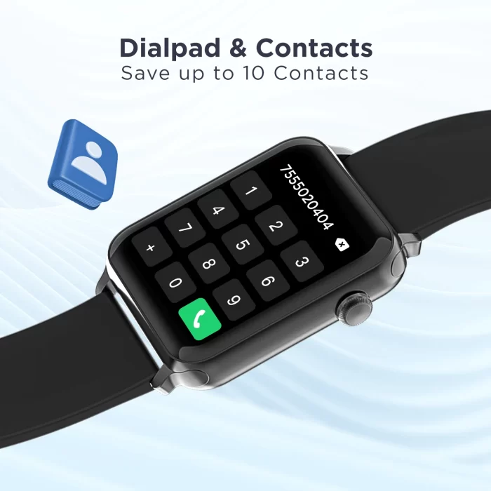 boAt Storm call 1.69 inch HD display with bluetooth calling and 550 nits brightness Smartwatch - Pitch Black - Image 2