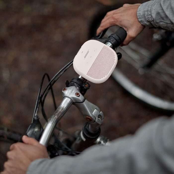 Bose SoundLink Micro Bluetooth Speaker: Small Portable Waterproof Speaker with Microphone, White Smoke - Image 3