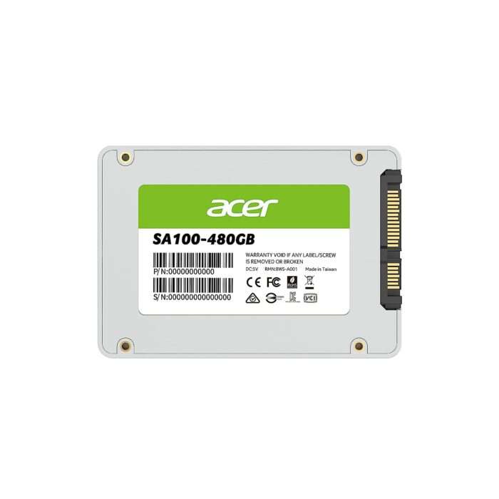 Acer SA100 480GB MAS0902+3D NAND SATA 2.5 inch(6.35cm) Internal SSD-560MB/s R, 493MB/s W Speed - Image 3