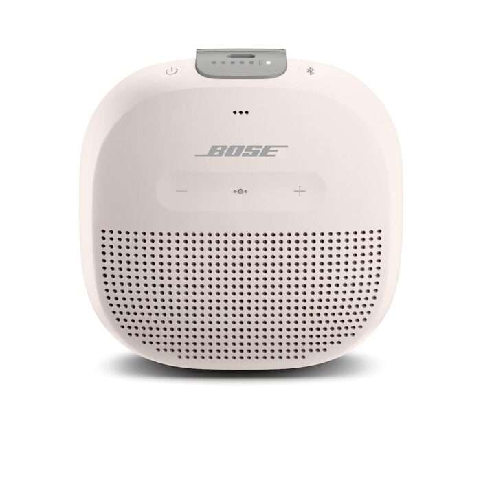 Bose SoundLink Micro Bluetooth Speaker: Small Portable Waterproof Speaker with Microphone, White Smoke - Image 1