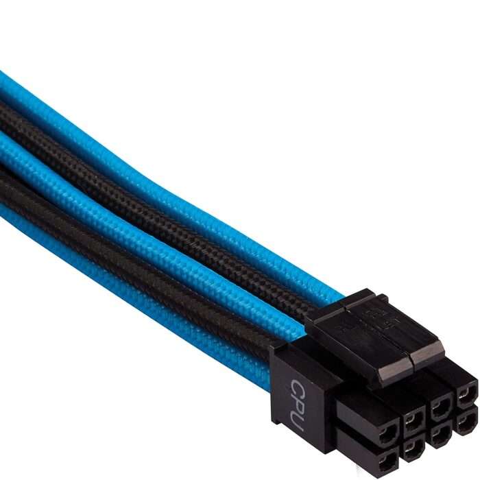 CORSAIR Premium Individually Sleeved PSU Cables Pro Kit – Blue/Black - Image 4