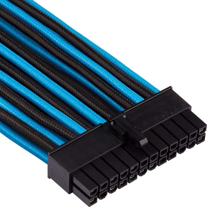 CORSAIR Premium Individually Sleeved PSU Cables Pro Kit – Blue/Black - Image 2