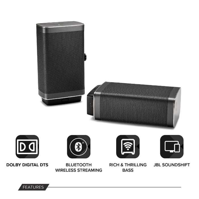 JBL Bar 5.1, Truly Wireless Home Theatre with Dolby Digital DTS, 5.1 Channel 4K Ultra HD Soundbar with 10"(25cm) Subwoofer for Extra Deep Bass, HDMI ARC, Bluetooth, AUX & Optical Connectivity (510W) - Image 3