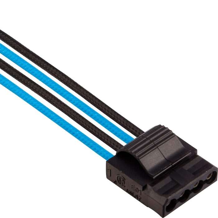 CORSAIR Premium Individually Sleeved PSU Cables Pro Kit – Blue/Black - Image 3