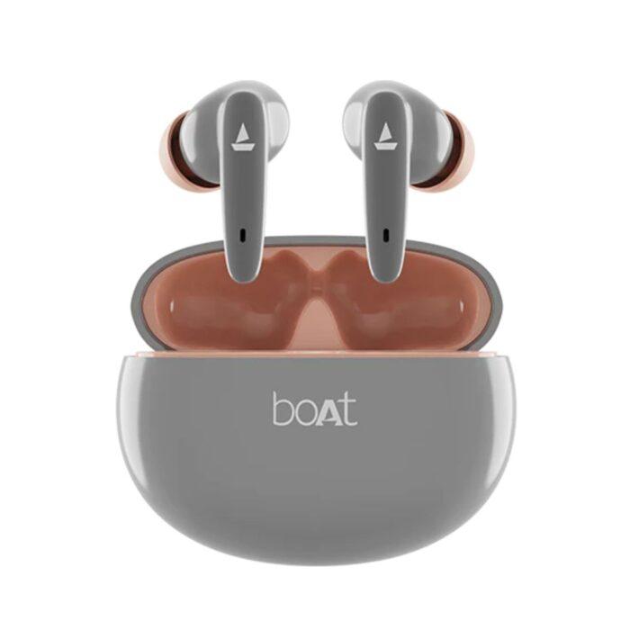 boAt Airdopes 181 Wireless Earbuds with 10mm Driver, Type C Interface, BEAST™ Mode & Voice Assistant, ENx Technology - Cool Grey - Image 1