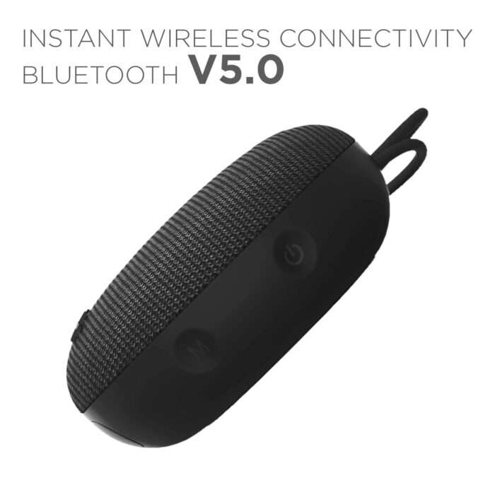 boAt Stone 190 Wireless Portable Speaker with 52mm Dynamic Driver, Up to 4hrs Nonstop Playback, IPX 6 Water Resistant - Black - Image 4