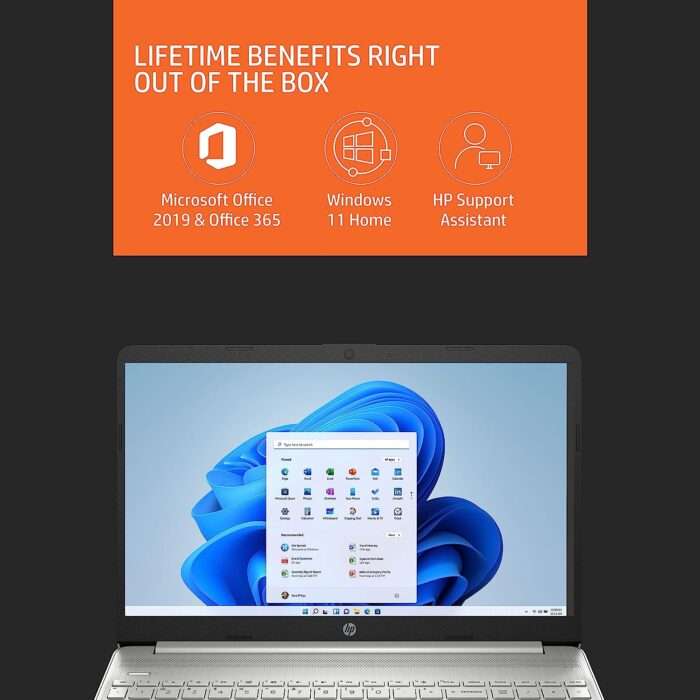 HP 15s-Ryzen 3 5300U 8GB SDRAM/256GB SSD 15.6 inch, FHD, Micro-Edge, Anti-Glare Laptop/AMD Radeon Graphics/Dual Speakers/Windows 11 - Image 7