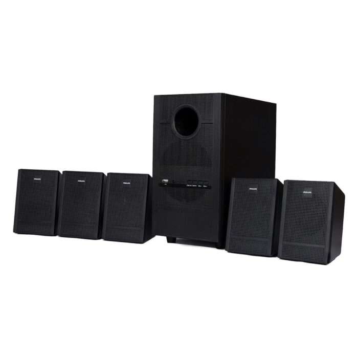 Philips Heartbeat SPA-3000U/94 5.1 Channel Multimedia Speaker System (Black) - Image 1