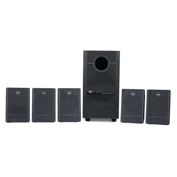 Philips Heartbeat SPA-3000U/94 5.1 Channel Multimedia Speaker System (Black) - Image 2