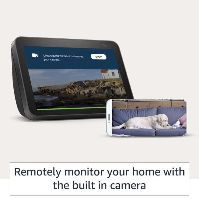Echo Show 8 (2nd Gen, 2021 release)- Smart speaker with 8" HD screen, stereo sound & hands-free entertainment with Alexa - Image 4
