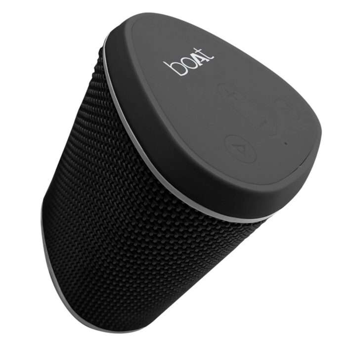 boAt Stone 170 Portable Bluetooth Speaker with 5W Immersive HD Sound, IPX 6 Water Resistant, 6 Hours of Playtime - Black - Image 1