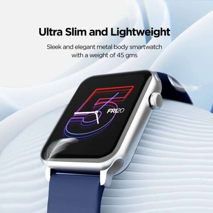 boAt Wave Call Smart Watch, Smart Talk with Advanced Dedicated Bluetooth Calling Chip, 1.69” HD Display - Deep Blue - Image 4