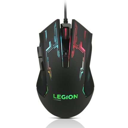Lenovo Legion M200 RGB Gaming Wired USB Mouse, Ambidextrous, 5-Buttons, Upto 2400 DPI with 4 Levels DPI Switch