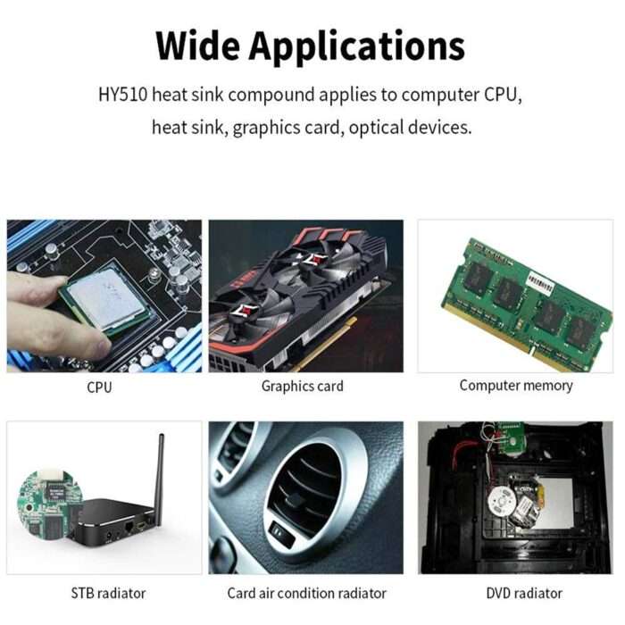 BigPlayer HY510 Thermal Compound Paste Tube for Coolers Heat Sink, CPU,CHIPSETS, All Cooler. Grey - Image 3