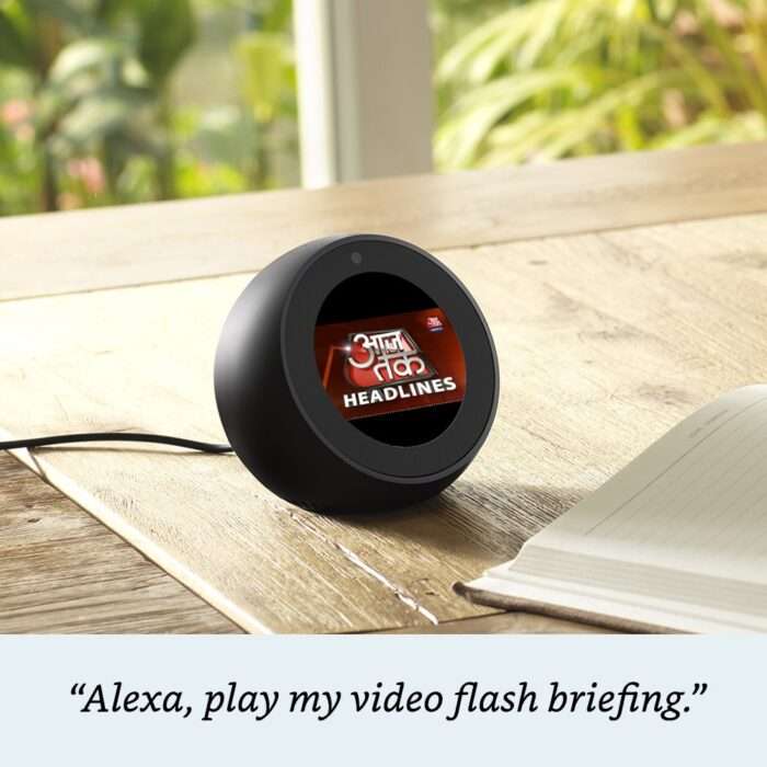 Echo Spot – Smart Alarm Clock with Alexa - Black - Image 5
