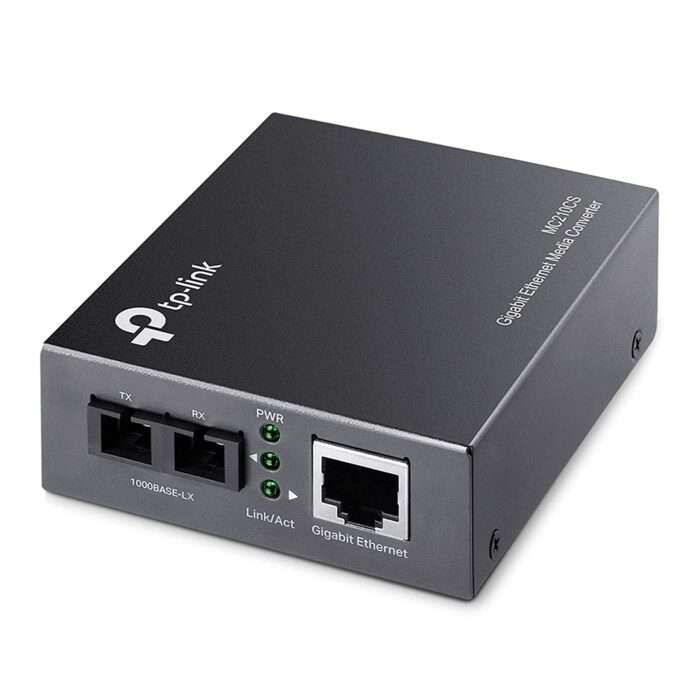 TP-Link Gigabit SFP to RJ45 Fiber Media Converter | Fiber to Ethernet Converter - Image 1