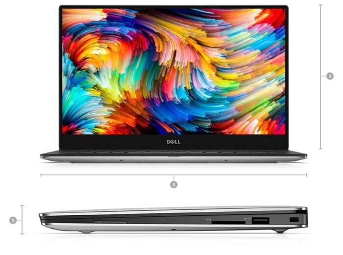 Dell XPS 13 9350 13.3-inch Laptop (Core i7/8GB/256/Win 10/Integrated Graphics), Silver - Image 2