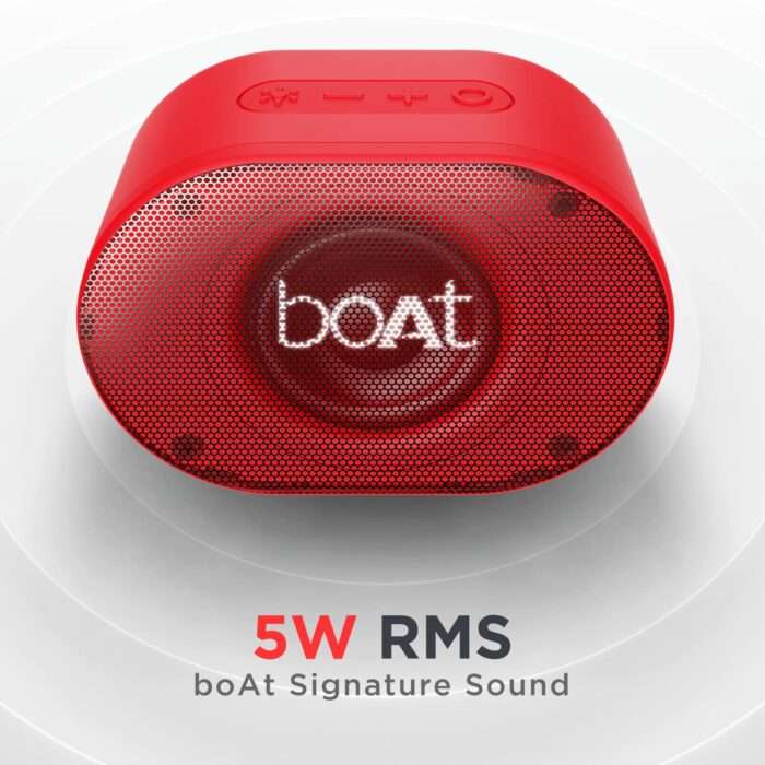 boAt Stone 250 Portable Wireless Speaker with 5W RMS Immersive Audio, RGB LEDs, Up to 8HRS Playtime black - Image 2