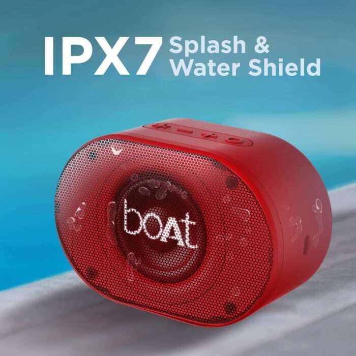 boAt Stone 250 Portable Wireless Speaker with 5W RMS Immersive Audio, RGB LEDs, Up to 8HRS Playtime black - Image 3