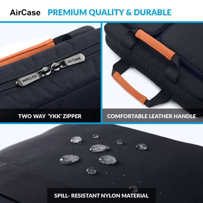 AirCase Laptop Messenger Bag Case Cover Pouch for 13.3-Inch, 14-Inch Laptop Bag for Men & Women (Blue) - Image 4