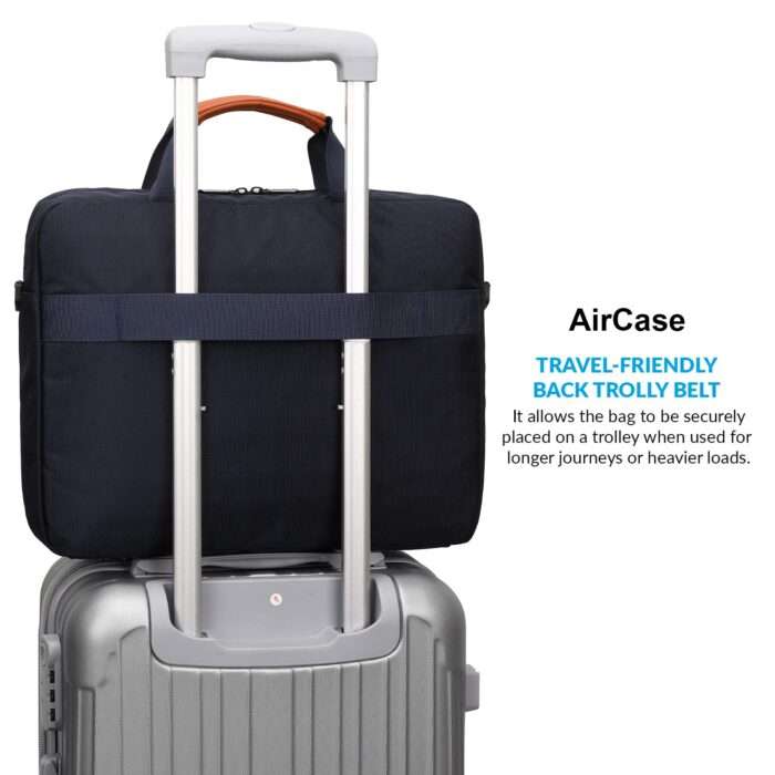 AirCase Laptop Messenger Bag Case Cover Pouch for 13.3-Inch, 14-Inch Laptop Bag for Men & Women (Blue) - Image 2