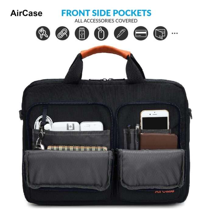 AirCase Laptop Messenger Bag Case Cover Pouch for 13.3-Inch, 14-Inch Laptop Bag for Men & Women (Blue) - Image 6