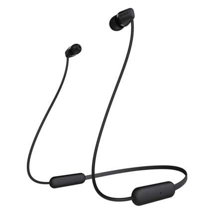 Sony WI-C310 Wireless Headphones with 15 Hrs Battery Life, Quick Charge, Magnetic Earbuds with mic for phone calls - Black