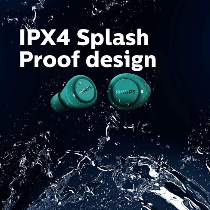 PHILIPS Audio Tat1225 Bluetooth Truly Wireless in Ear Earbuds, 18 Hours Playtime, Ipx4, Noise & Echo Cancellation - Blue - Image 3