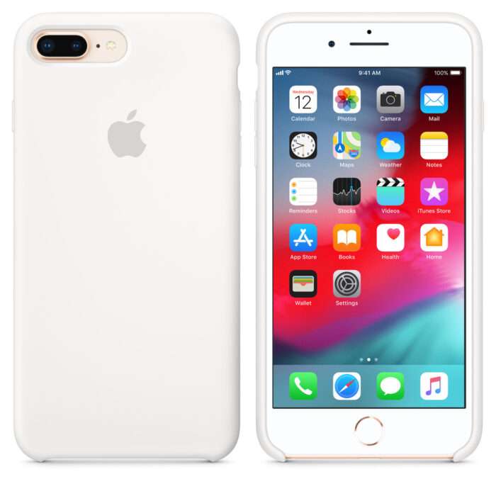 Apple Silicone Case (for iPhone 8 Plus/iPhone 7 Plus) - White - Image 2