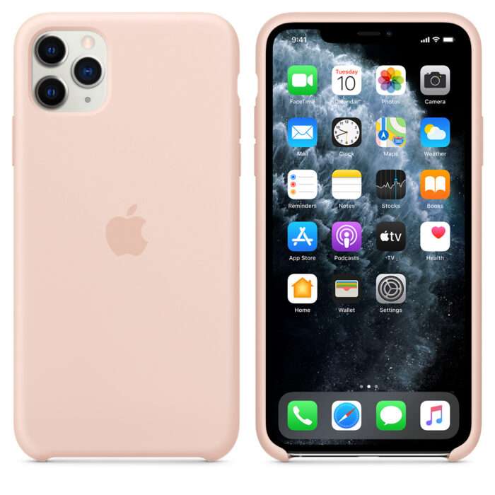 Apple Silicone Case - For iPhone 11 Pro Max - Pink Sand - Image 3