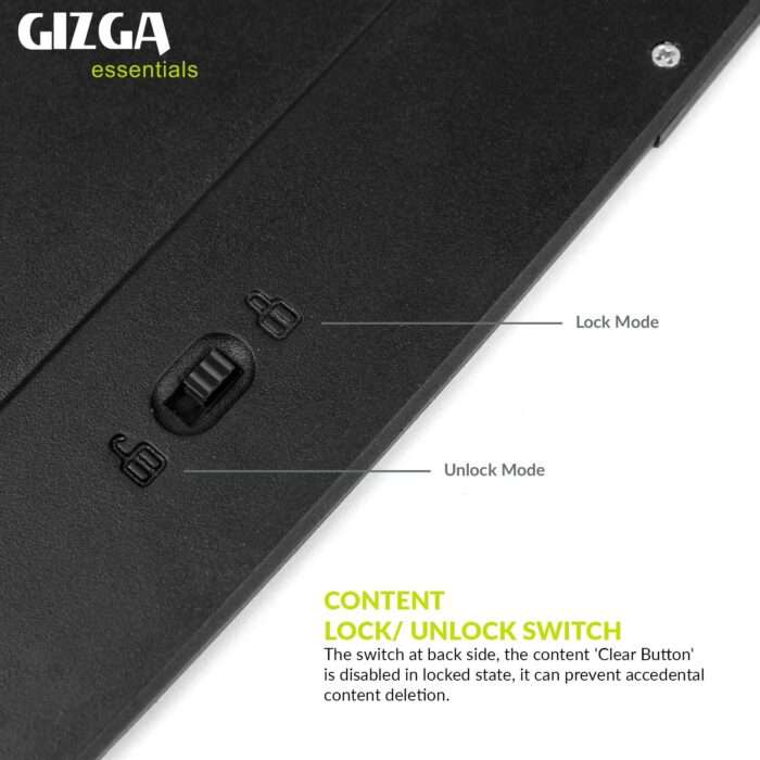 Gizga Essentials Magic Slate Digital LCD Writing Tablet with Stylus Pen & 12-Inch Screen, Slate Board, Toy Gift for Kids & Adults - Image 3