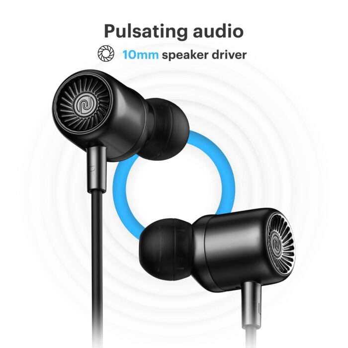 Noise Newly Launched Bravo Bluetooth in Ear Neckband with Upto 35 Hours of Playtime, 10mm Driver,& BT v5.2 - Jet Black - Image 4