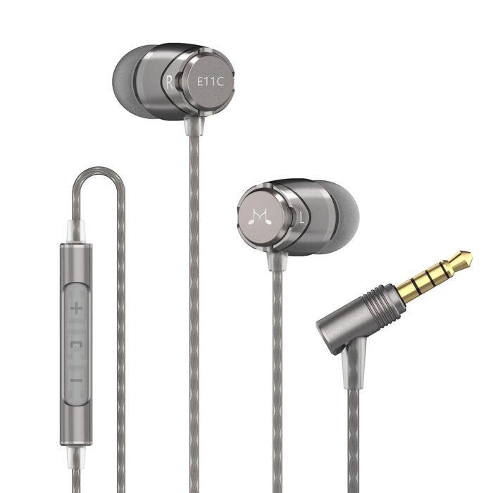 Soundmagic E11C Wired in Ear Headset with Mic - Grey - Image 1
