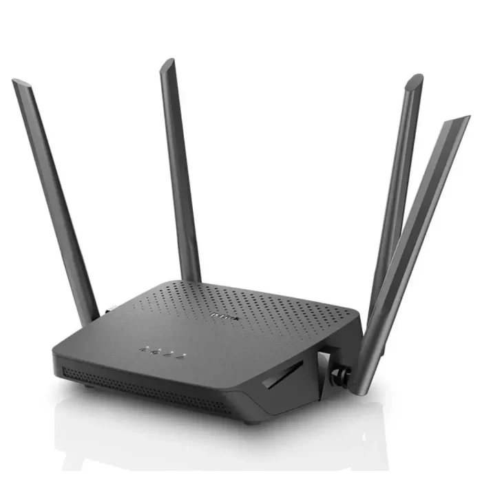 D-Link DIR-825/IIN/J1 MU-MIMO Gigabit Wireless Router, Dual Band, 1200 Mbps Wi-Fi Speed, 5 Gigabit Port, 4 External Antenna, Router - Black - Image 2