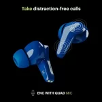 Noise Buds VS102 Plus with 70 Hours Playtime, Instacharge, ENC, Quad Mic and HyperSync Bluetooth Headset  - Space Blue - Image 4
