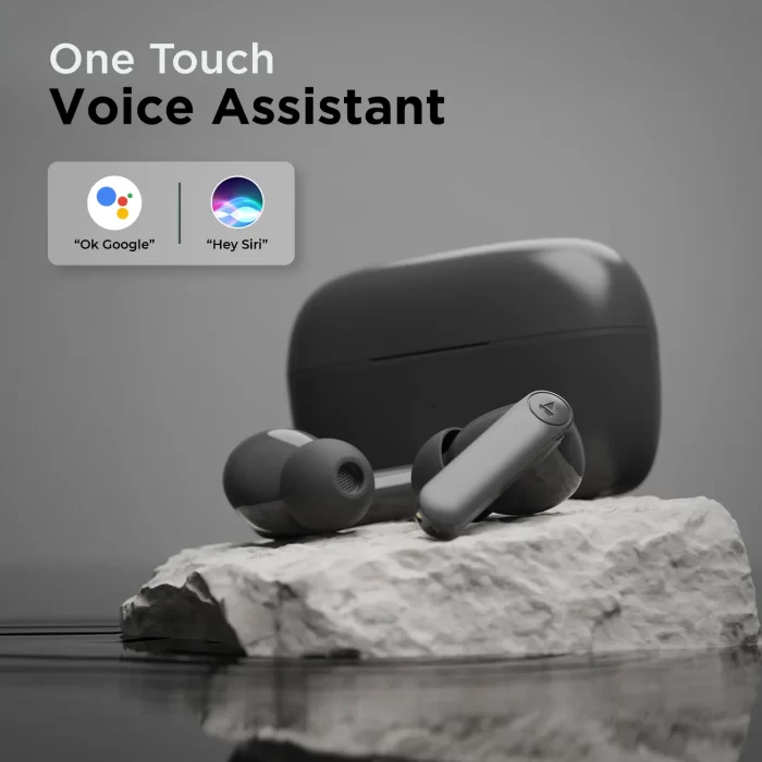 boAt Airdopes 131 PRO Wireless Earbuds with ENx™ Noise Cancellation Technology, BEAST Mode, 45 Hours of Battery Life  - Black - Image 2