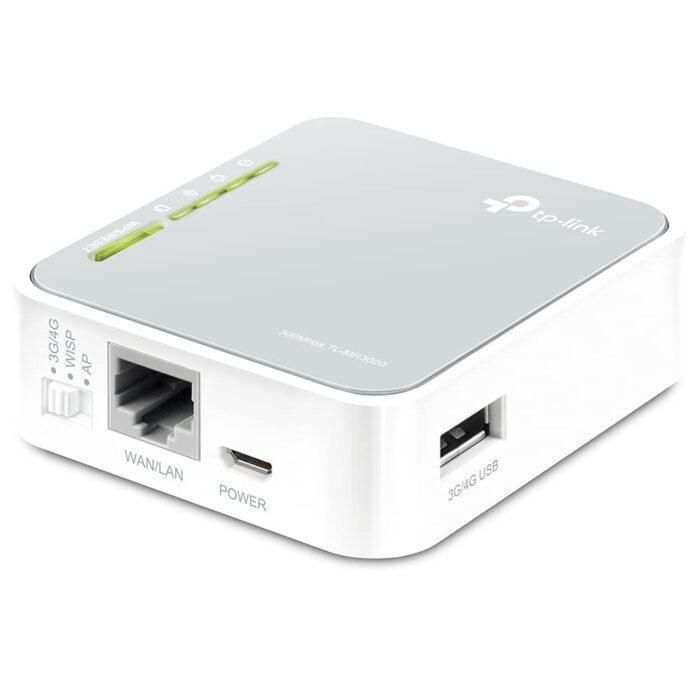 TP-Link 300Mbps 2.4GHz Wireless 3G/4G Portable Router with Access Point/WISP/Router Modes - TL-MR3020 - Grey - Image 2