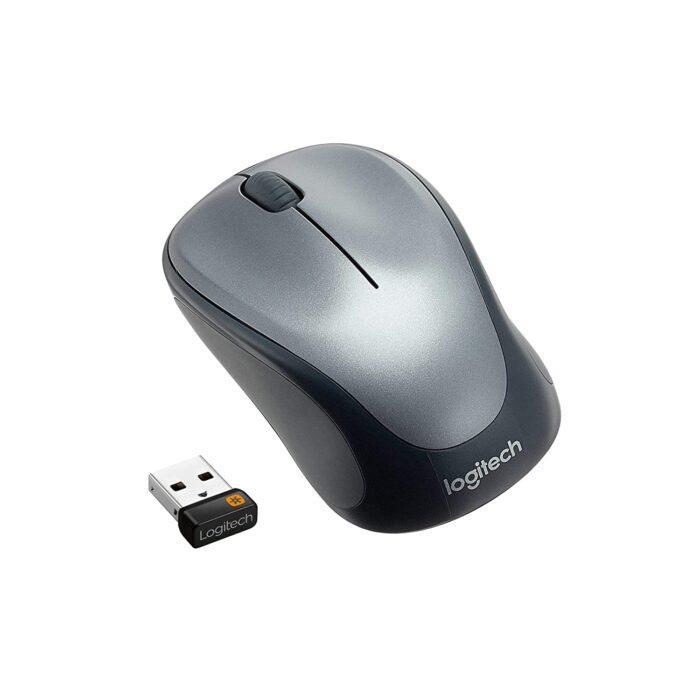 Logitech M235 Wireless Mouse, 1000 DPI Optical Tracking, 12 Month Life Battery, Compatible - Grey - Image 1