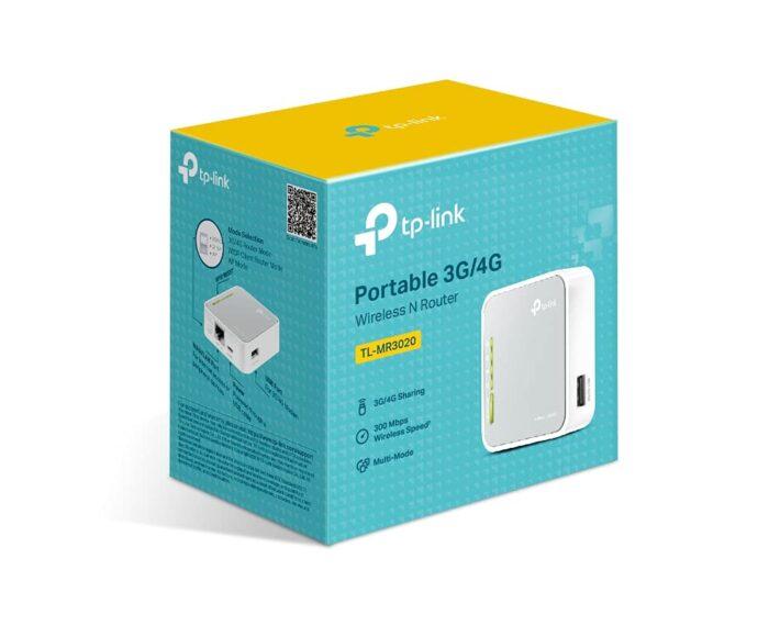 TP-Link 300Mbps 2.4GHz Wireless 3G/4G Portable Router with Access Point/WISP/Router Modes - TL-MR3020 - Grey - Image 4