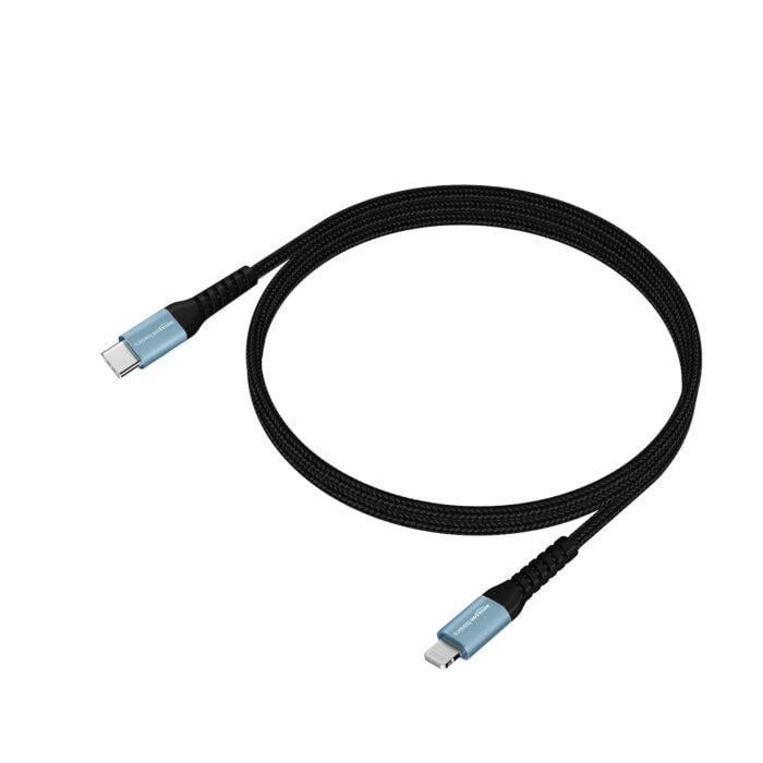 AmazonBasics USB C to Lightning Aluminum with Nylon Braided Charging Cable, 1.2 meter (Grey) - Image 3