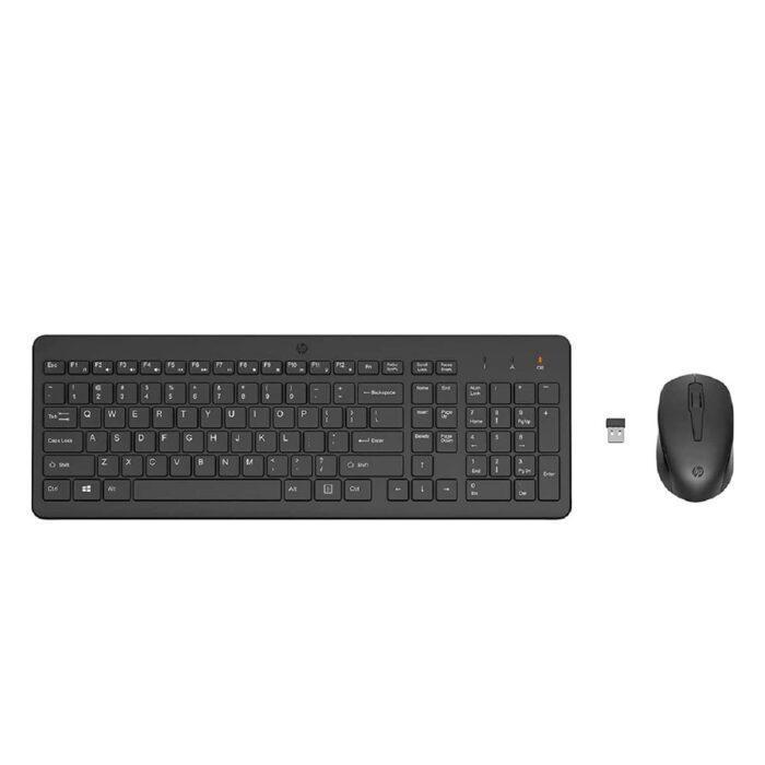 HP 330 Wireless Black Keyboard and Mouse Set with Numeric Keypad, 2.4GHz Wireless Connection and 1600 DPI - Image 1