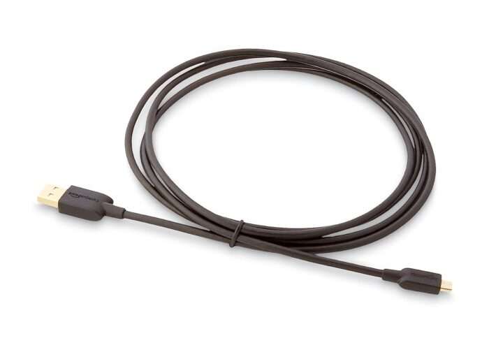 Amazon Basics Micro Usb Fast Charging Cable With Gold Plated Connectors (6 Feet, Black) - Image 5