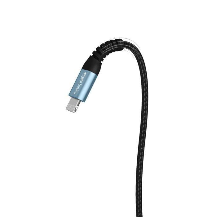AmazonBasics USB C to Lightning Aluminum with Nylon Braided Charging Cable, 1.2 meter (Grey) - Image 4