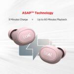 boAt Airdopes 171 In-Ear Earbuds with 6mm drivers, Bluetooth v5.0, Up to 13H Playback, Voice Assistant - Rose Gold - Image 3