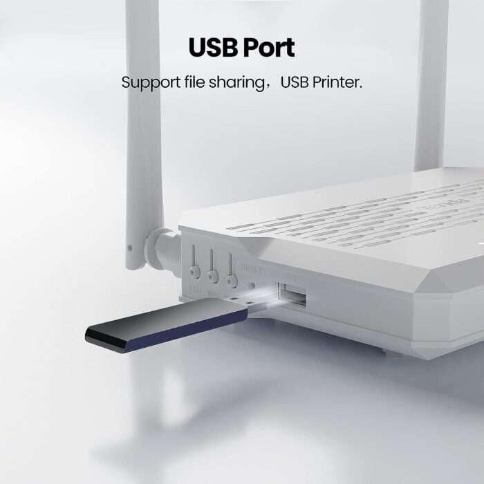 Tenda HG9 AC1200 Dualband Wi-Fi GPON ONT Router, 4 Gigabit Ports, 2X6dBi Antennas, Up to 1176Mbps Wi-Fi Linking - White - Image 6