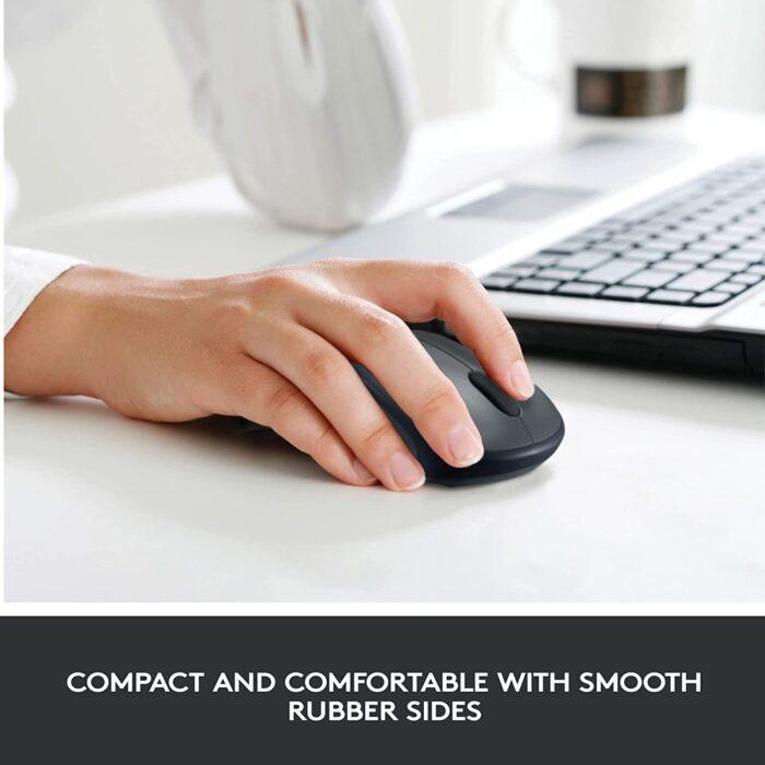 Logitech M235 Wireless Mouse, 1000 DPI Optical Tracking, 12 Month Life Battery, Compatible - Grey - Image 2