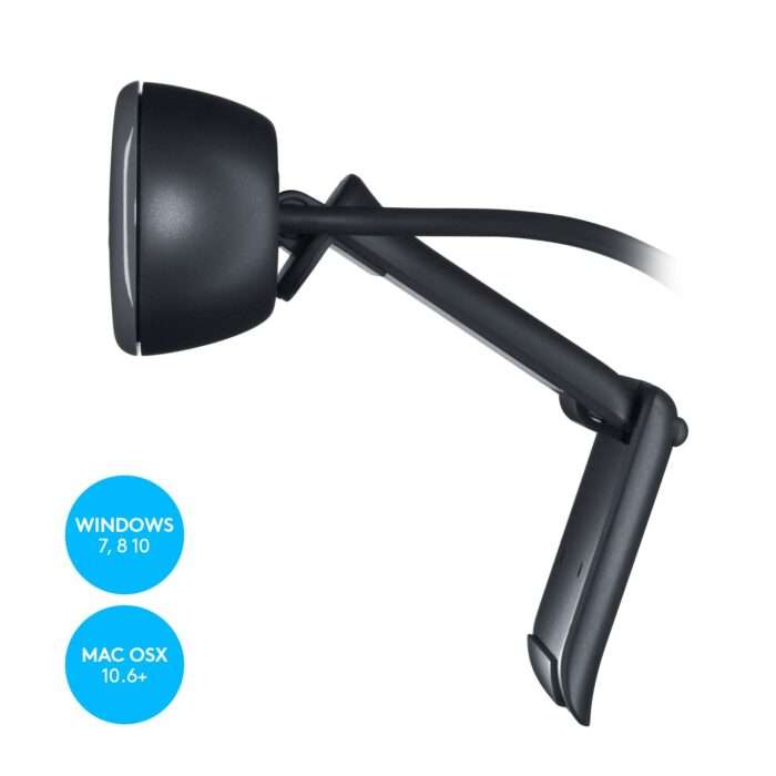 Logitech C270 Digital HD Webcam with Widescreen HD Video Calling, HD Light Correction, Noise-Reducing Mic - Image 4