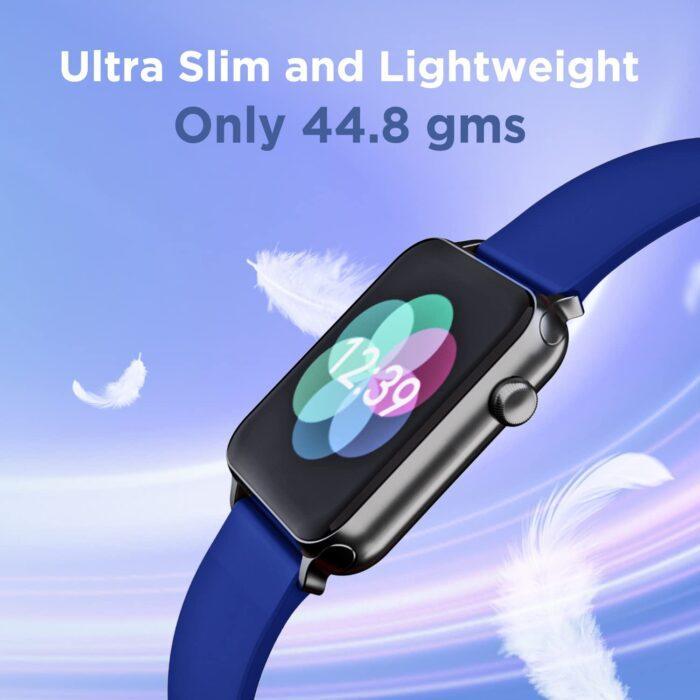 boAt Wave Lite Smartwatch with 1.69" HD Display, HR & SpO2 Level Monitor, 140+ Watch Faces, IP68 & 7 Days Battery Life (Deep Blue) - Image 3